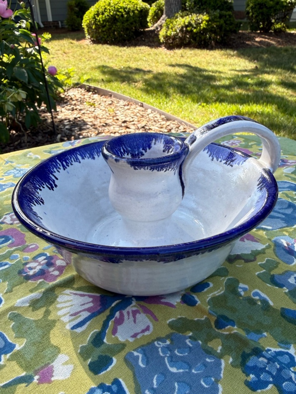 Holly Hill Seagrove Pottery Taper Candle Holder Dated 1991 Thrown by Aaron Britt